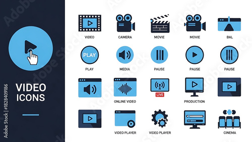 Solid vector icons collection featuring templates, layouts, flowcharts, diagrams, forms, wireframes, tables, grids, onboarding, IT support, communication, business structure, budget, and advertising.