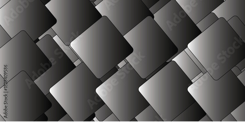 Abstract background white modern background. Gradient square shape design. Futuristic technology concept. Abstract geometric line square seamless pattern.