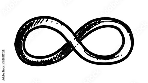 Infinity Symbol Hand-Drawn Sketch