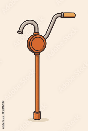 vector illustration of a oil pump