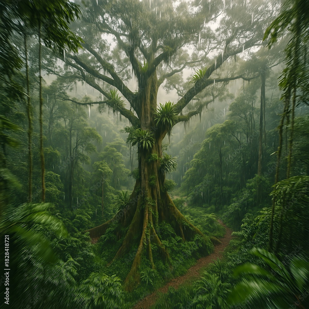 Fototapeta premium Ancestral jungle tree