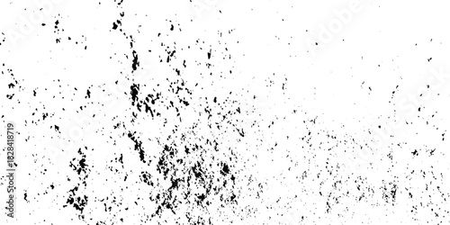 Grunge vintage white and black vector wall distressed dirty noise rust cracked pain background. messy dusty chalk splat dirt rusty noise overlay concrete wall texture background.	