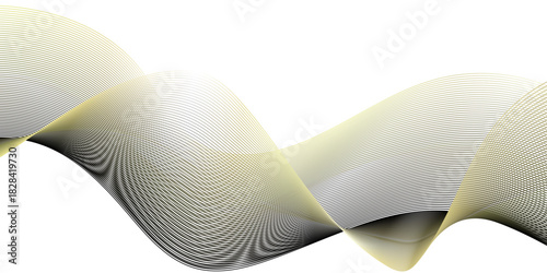 Glowing waveform frequency futuristic energy sound waves technology concept background. Abstract background wave line in vector business texture. Pattern line blend curve flow futuristic background.	