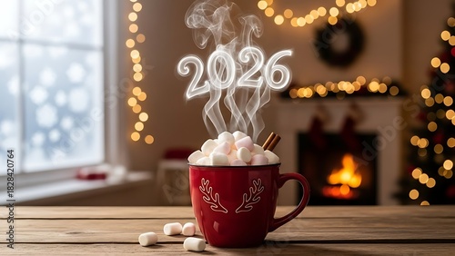 Hot Chocolate with 2026 Marshmallow Steam
