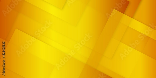 Abstract yellow, orange technology concept diamond triangle geometric line background. modern seamless business technology concept geometric shapes. squares and triangle with soft shadows as pattern.