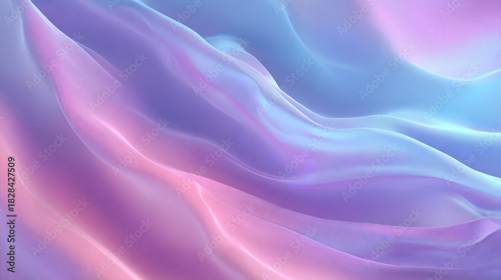 Fototapeta premium Abstract flowing wave background with blue and purple gradient color scheme