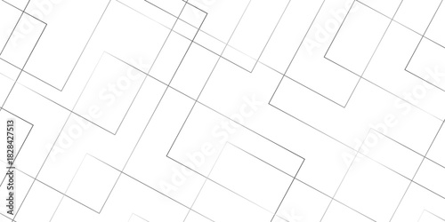 Abstract modern style of diagonal square geometric transparent line pattern vector. stylish monochrome of square and triangle vector. geometric square tile design illustration.
