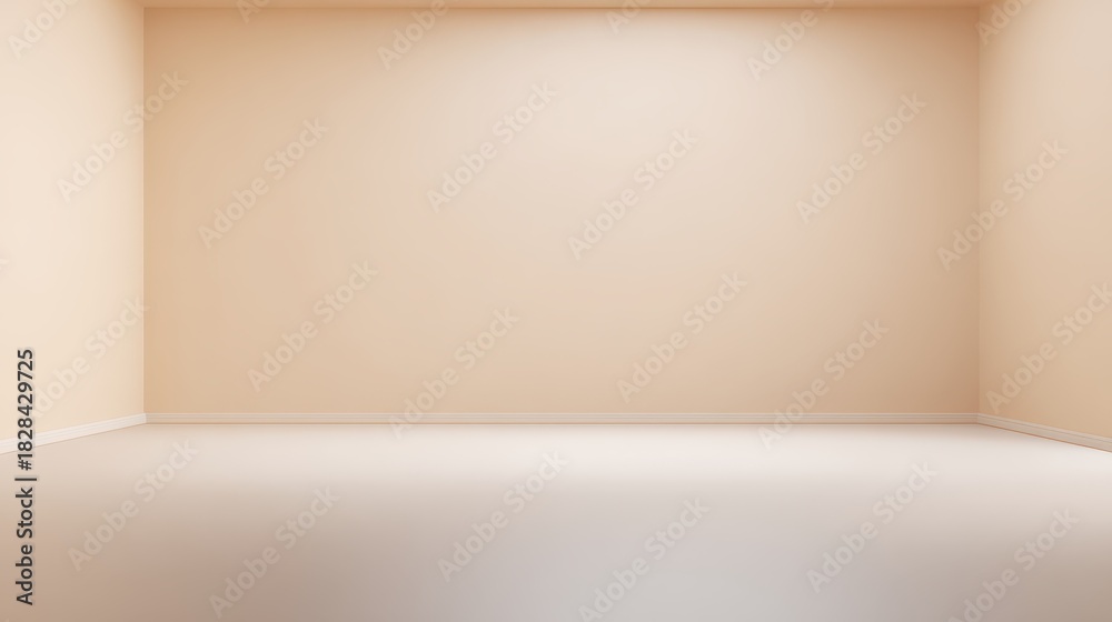 Minimalist room showcases light beige walls and floor interior design highlights light beige walls and floor textures