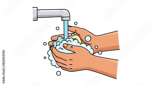 Wash Your Hands Hygiene A Symbol of Cleanliness and Health, Prevent Germs