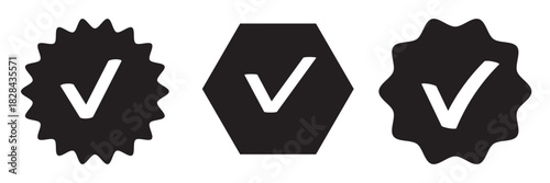 Check box icon with correct, accept checkmark icons tick box checked. Approve symbol. Check mark icon vector design. Blue check mark icon. Blue tick symbol. Vector check icon
