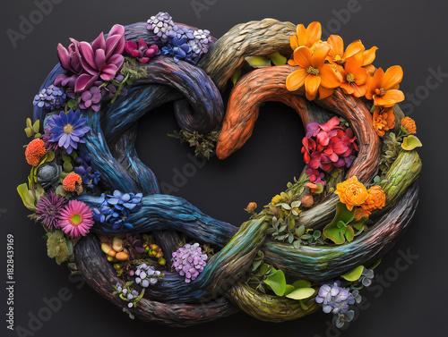 Nature’s intertwined design reflects unity without a voice