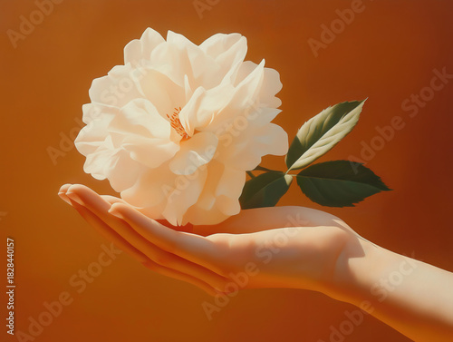 A small gesture shining softly in a still and calm setting