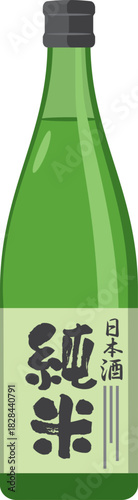 日本酒（純米）のイメージイラスト
