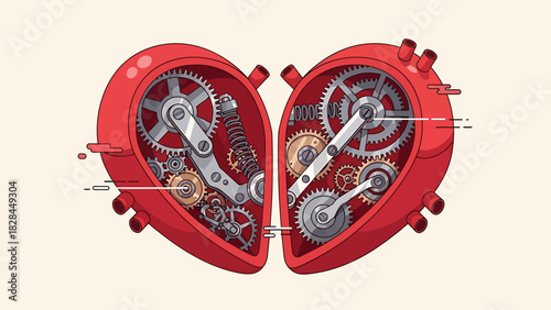Mechanical Heart - A Detailed Look at Gears and Inner Workings.