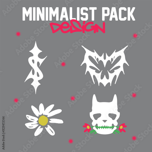 minimalist vintage icon for sticker design or brand logo