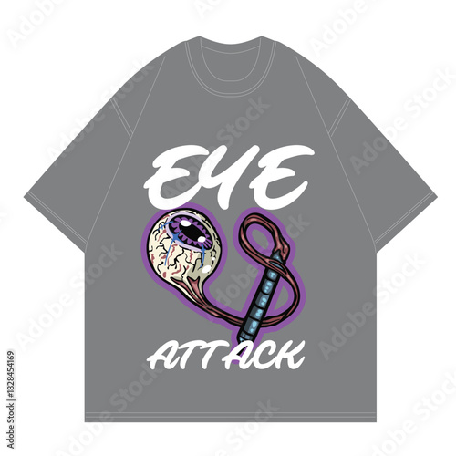 unique weapon zombie eyes attack for clothing brand print