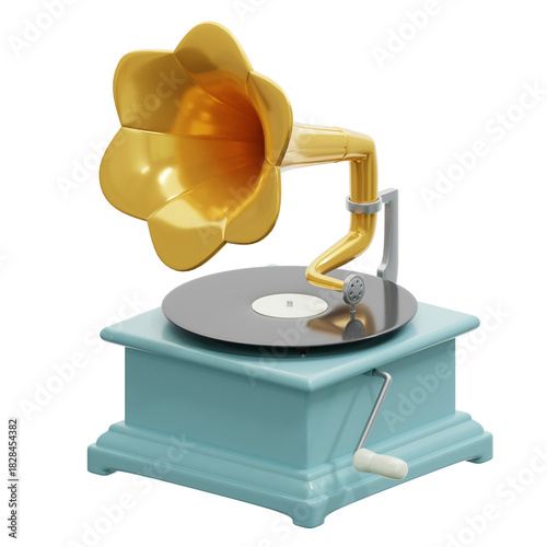 3D Gramophone Icon