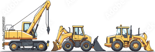 forklift truck isolated on white background