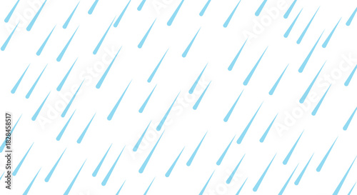 Minimalist seamless raindrop pattern on white backdrop, fresh and visually pleasant for simple
