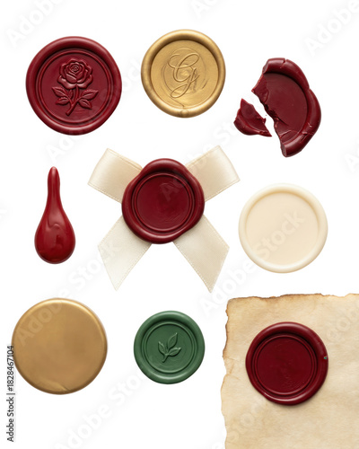 Wax Seal Collection: Vintage Seals for Letters and Documents