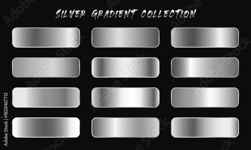 Silver Gradients Swatches Set