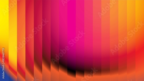 Radiant gradient waves background