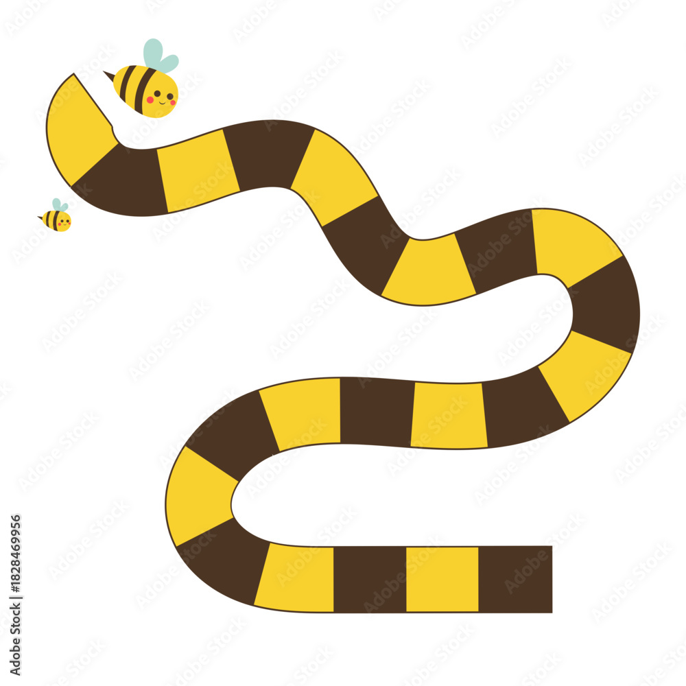 Naklejka premium Simple Board Game Path