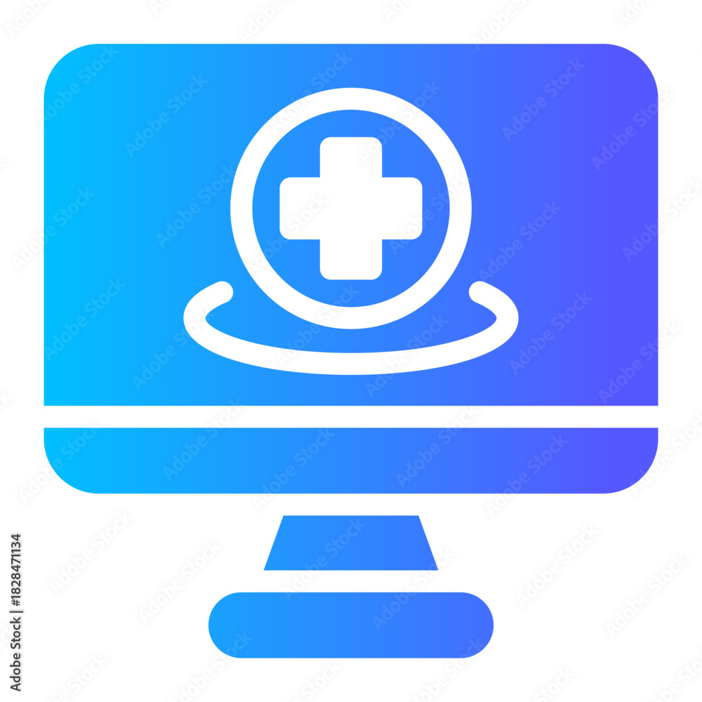 Fototapeta premium medical technology icon