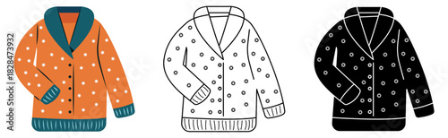 Comfortable winter sweater isolated vector illustration