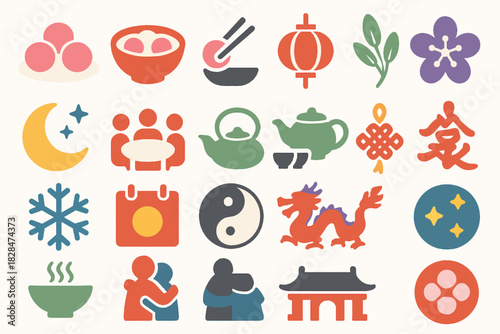 Dongzhi Festival Icons for Celebration and Tradition