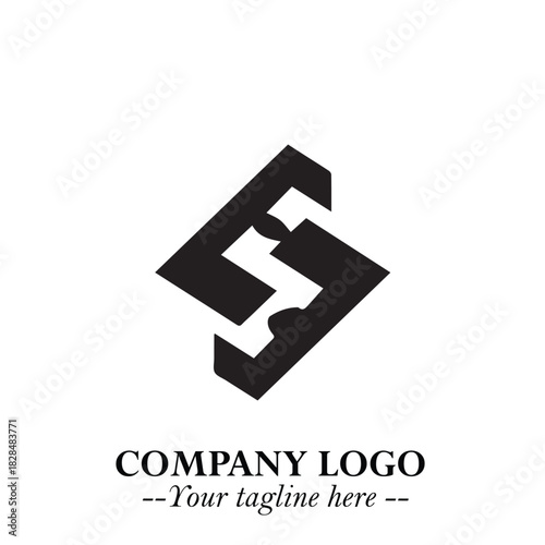 Sleek Electrical Logo Symbol on a Clean White Background for Modern Branding Design Elements Art