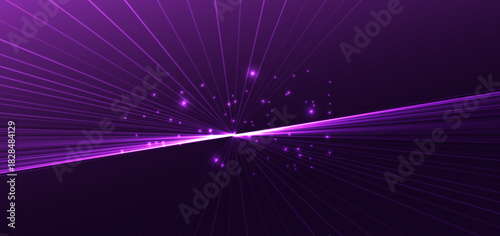 Abstract purple diagonal speed lines on dark purple background. Technology hi speed concept.