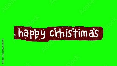 Happy Christmas wishes on vibrant green background