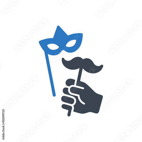 Funny Photo Booth Props Icon