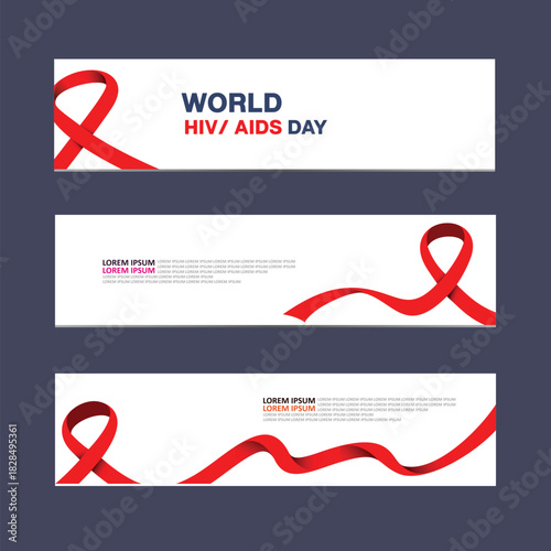 World AIDS Day web banner design