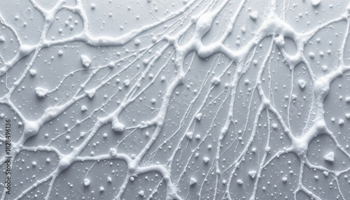 frosted silver grey 195: glacial iron grey, subtle shimmer frost grain, diffused snowy daylight, accented with pearlescent frost film, composition: top header and footer strips