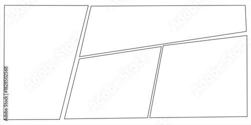 comic or manga layout, backdrops in frames and panels for manga and comic artist.eps10