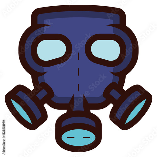 gas mask icon illustration