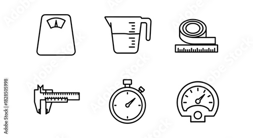 Set of outline measurement tools for precision and accuracy