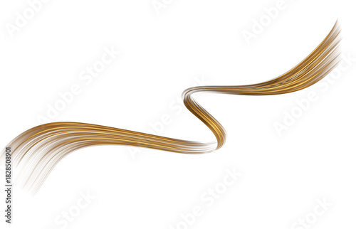 Abstract shiny color gold wave design element. Golden Flowing Wave Golden Luxury Wave  for mockup products, promotion display. 