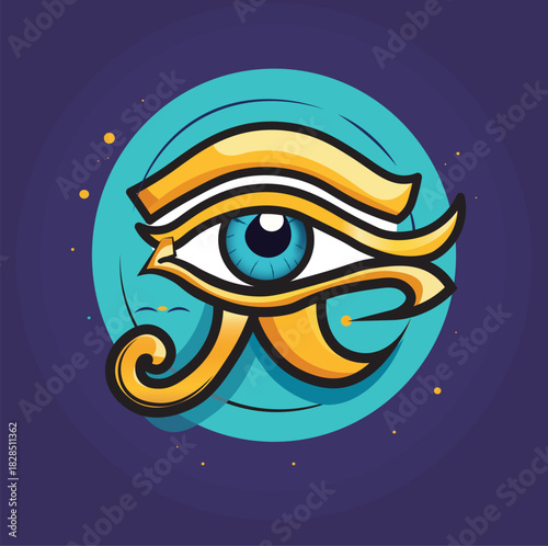 Eye of Horus – Minimal Ancient Egyptian Vector Symbol