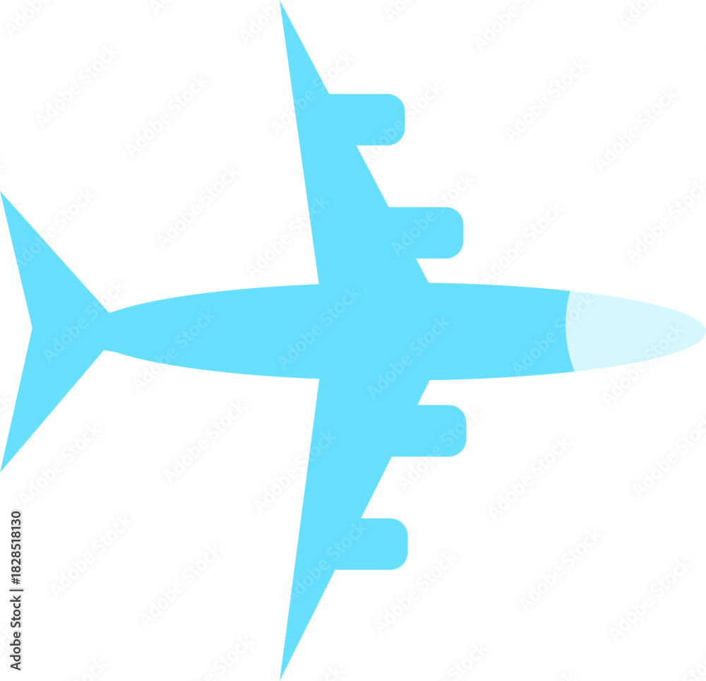 Obraz premium simple airplane icon