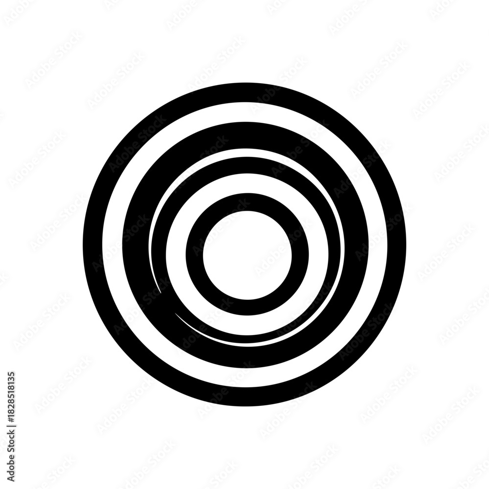 Fototapeta premium Abstract target vector design for focus, accuracy, and precision in business or marketing