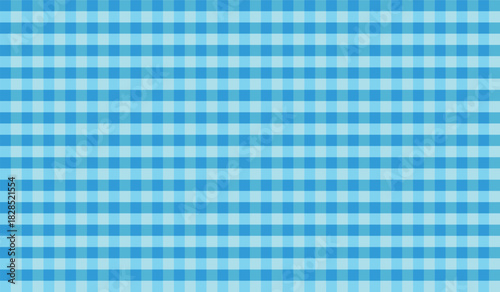 Seamless abstract pattern of repeating light and dark blue square cubes forming a checkered grid background vector wallpaper illustration 