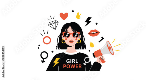 A confident woman with \ nothing to prove.