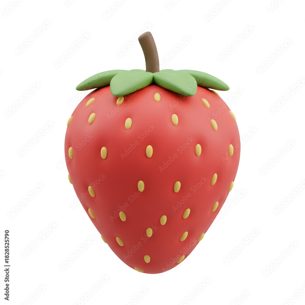 Fototapeta premium Ripe strawberry delight, a juicy treat, perfect for summer desserts and healthy living designs