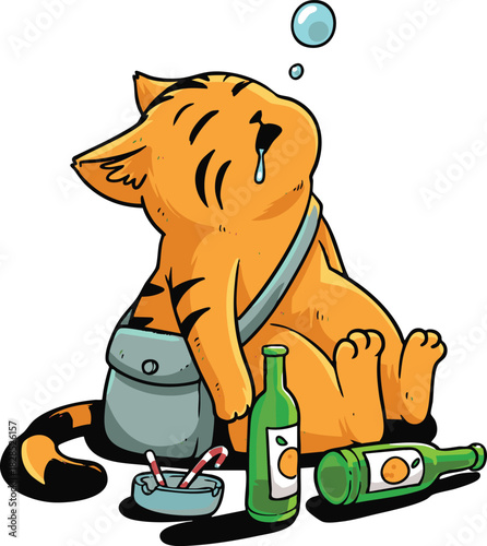 Cat Activity Illustration