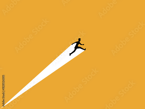 Business leaps, businessmen jump higher