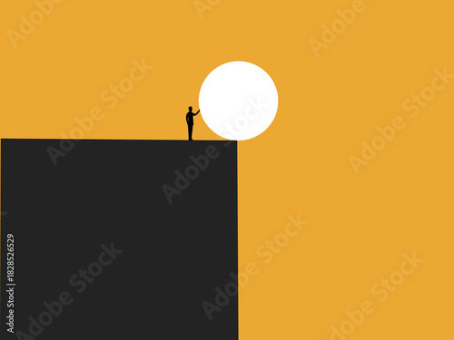 People pushing debt down a high cliff