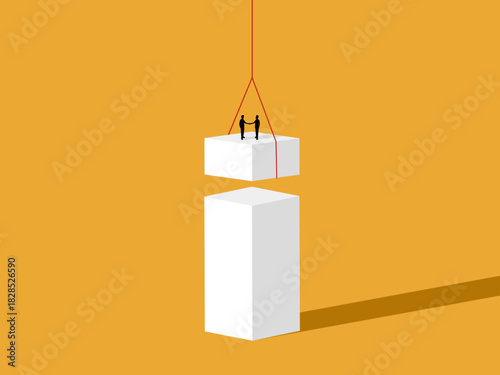 Two businessmen collaborate to grow their business